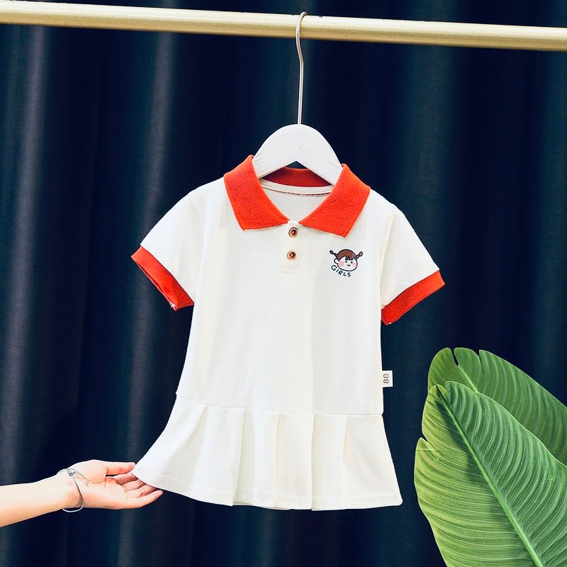 SÉT 2 VÁY POLO XẾP LY GIRL CUTE BÉ GÁI