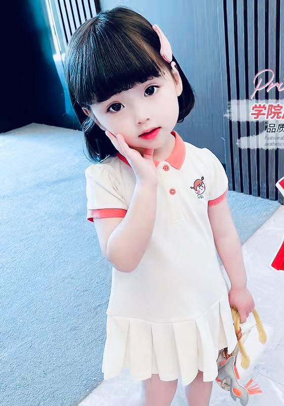 SÉT 2 VÁY POLO XẾP LY GIRL CUTE BÉ GÁI