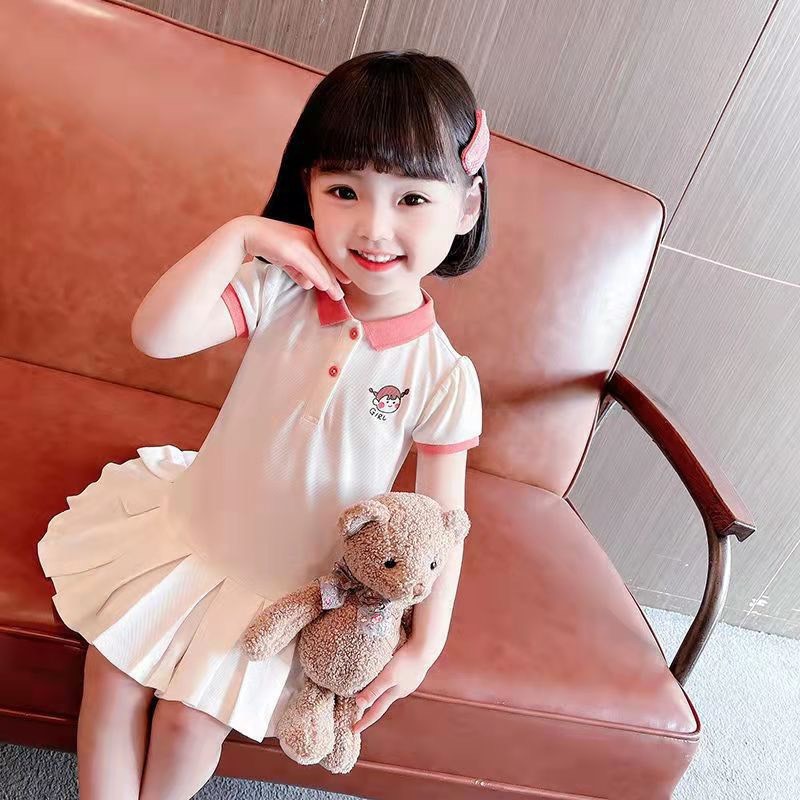 SÉT 2 VÁY POLO XẾP LY GIRL CUTE BÉ GÁI