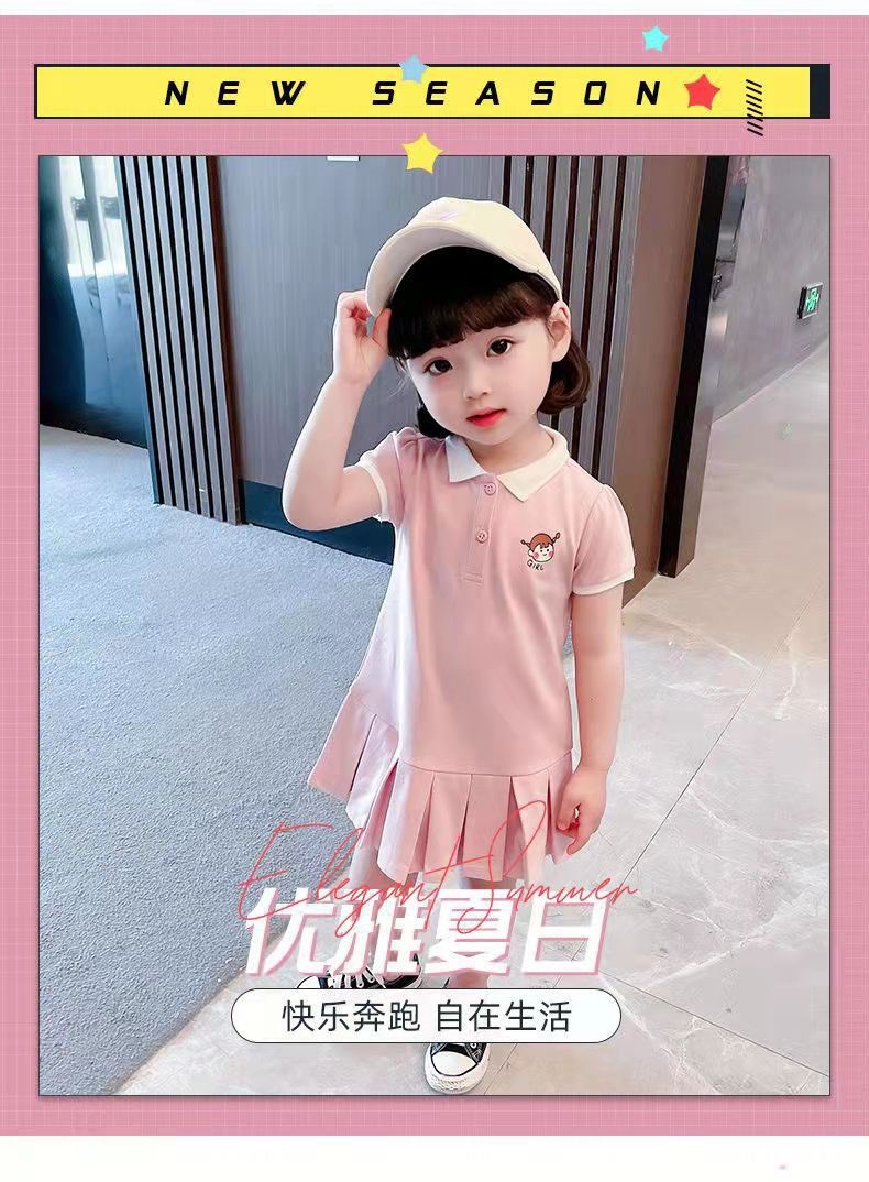 SÉT 2 VÁY POLO XẾP LY GIRL CUTE BÉ GÁI