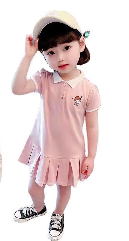 SÉT 2 VÁY POLO XẾP LY GIRL CUTE BÉ GÁI