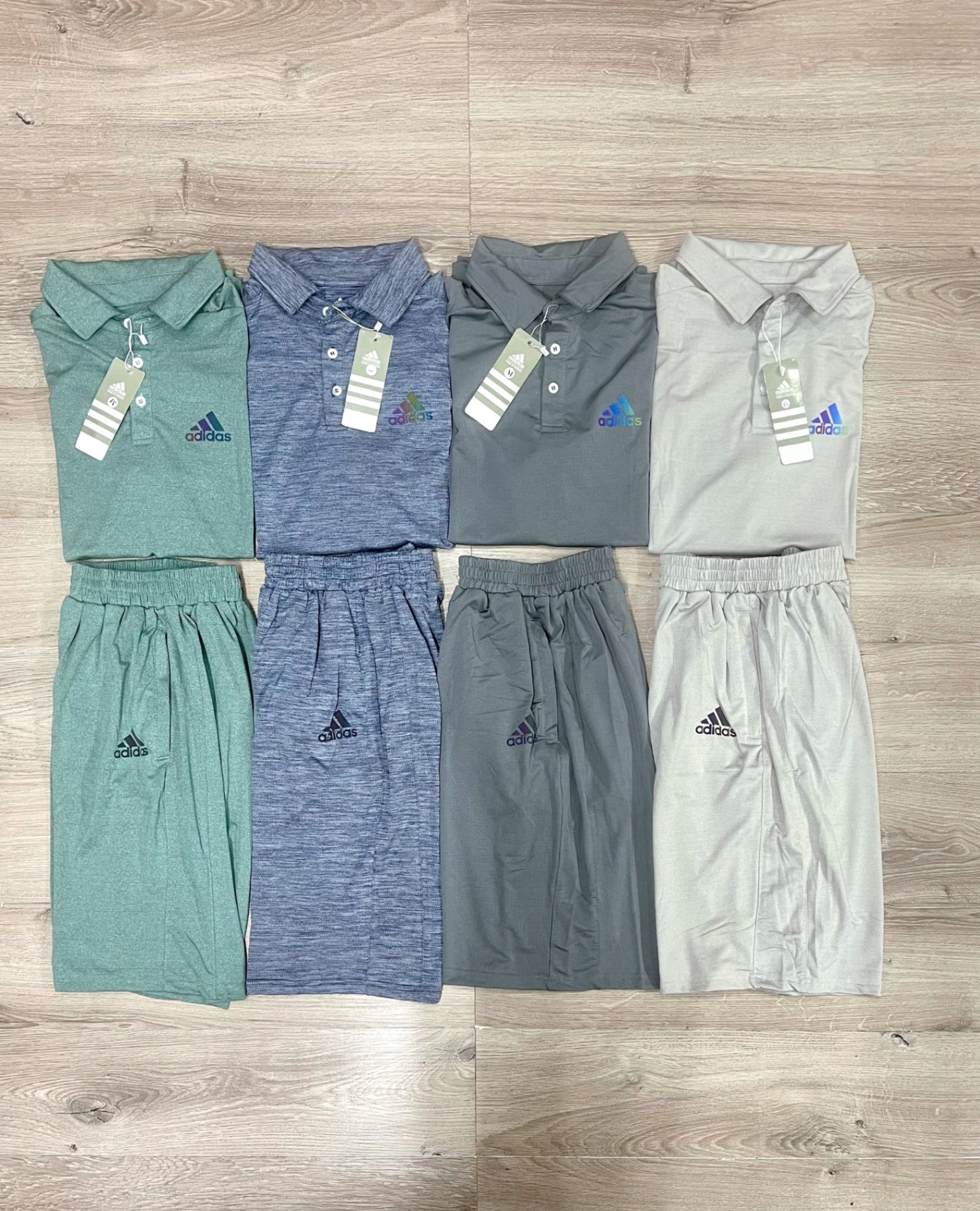 Bộ thể thao nam Adidas cổ đức muối tiêu