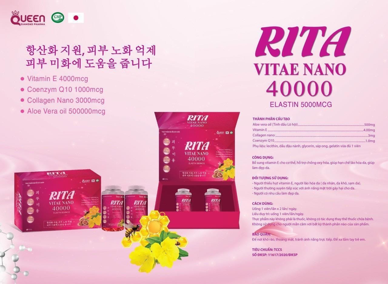 Set 2 lọ vitamin E - RITA VITAE NANO