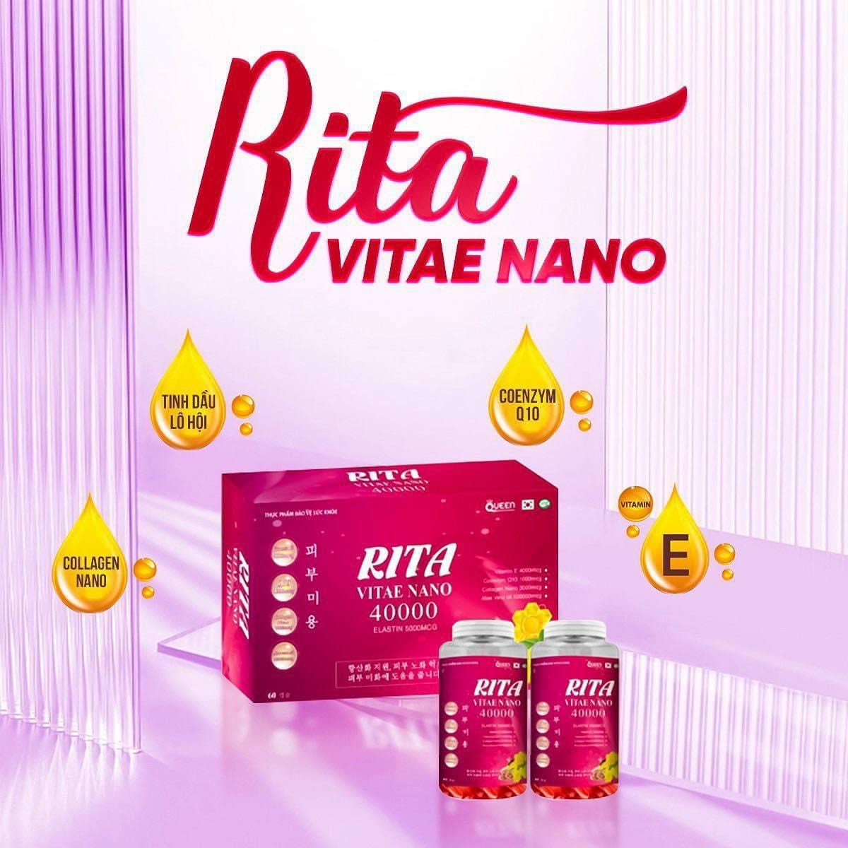 Set 2 lọ vitamin E - RITA VITAE NANO