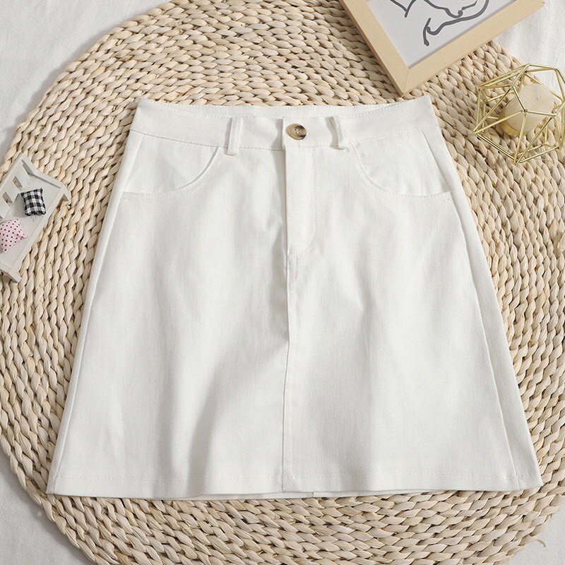 Chân váy kaki Uniqlo (màu trắng, size M) sale sập sàn | Shopee Việt Nam