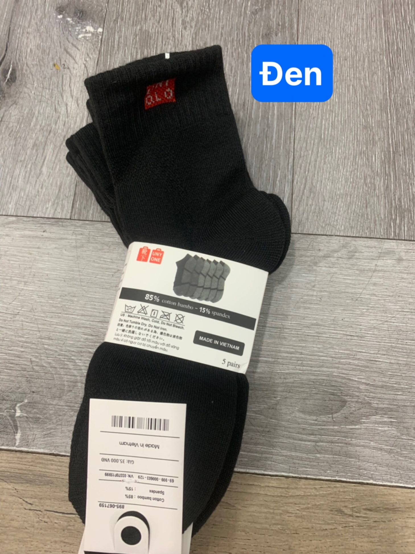 Tất Uniqlo Cao Cổ - Set 5 đôi