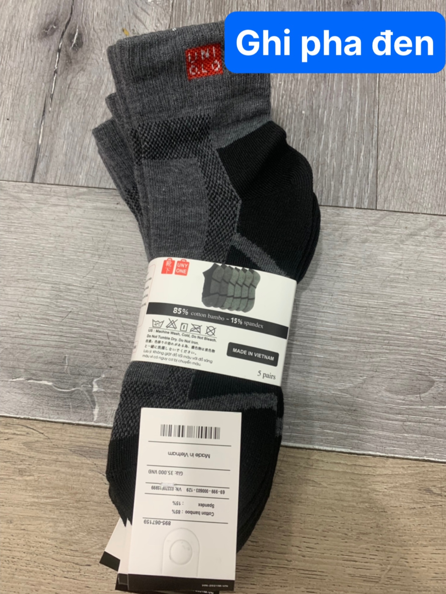 Tất Uniqlo Cao Cổ - Set 5 đôi