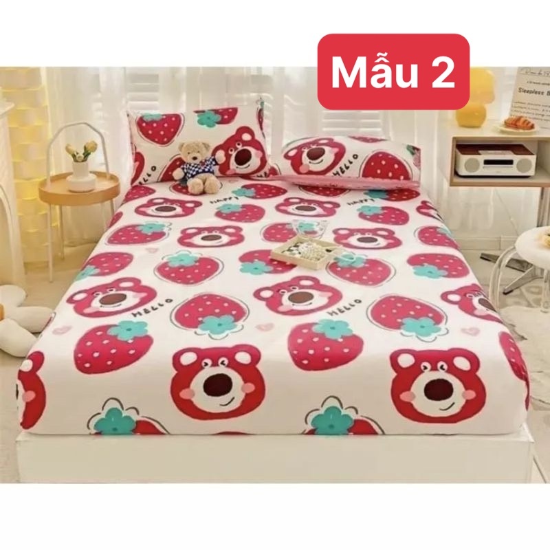 SET GA GỐI 3 MÓN ( Vỏ ga và 2 vỏ gối )