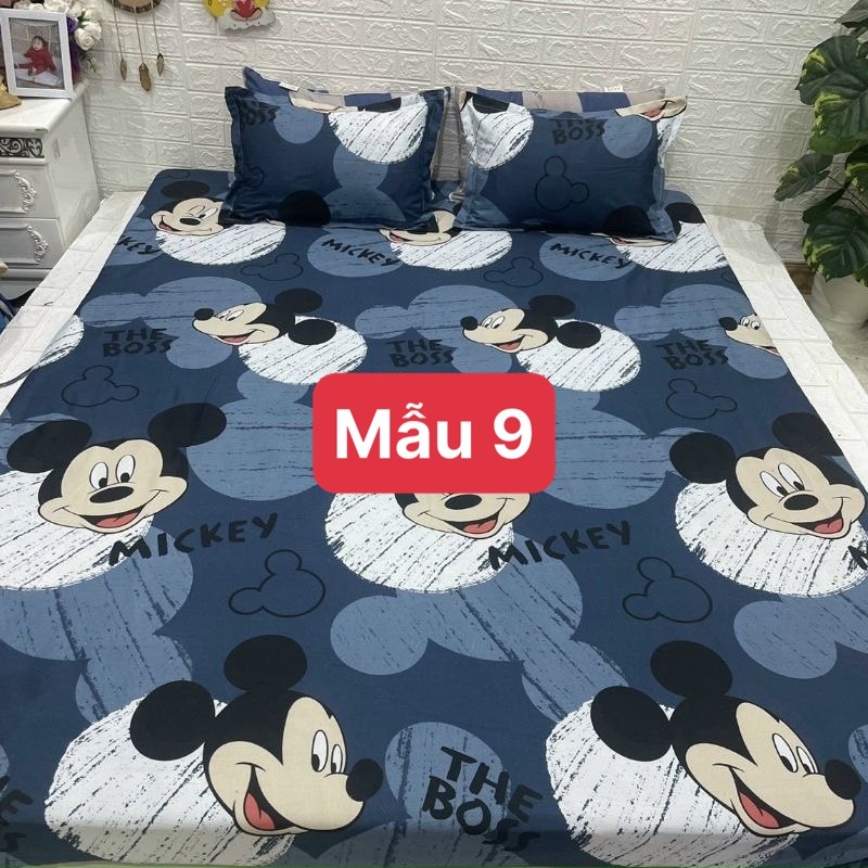 SET GA GỐI 3 MÓN ( Vỏ ga và 2 vỏ gối )