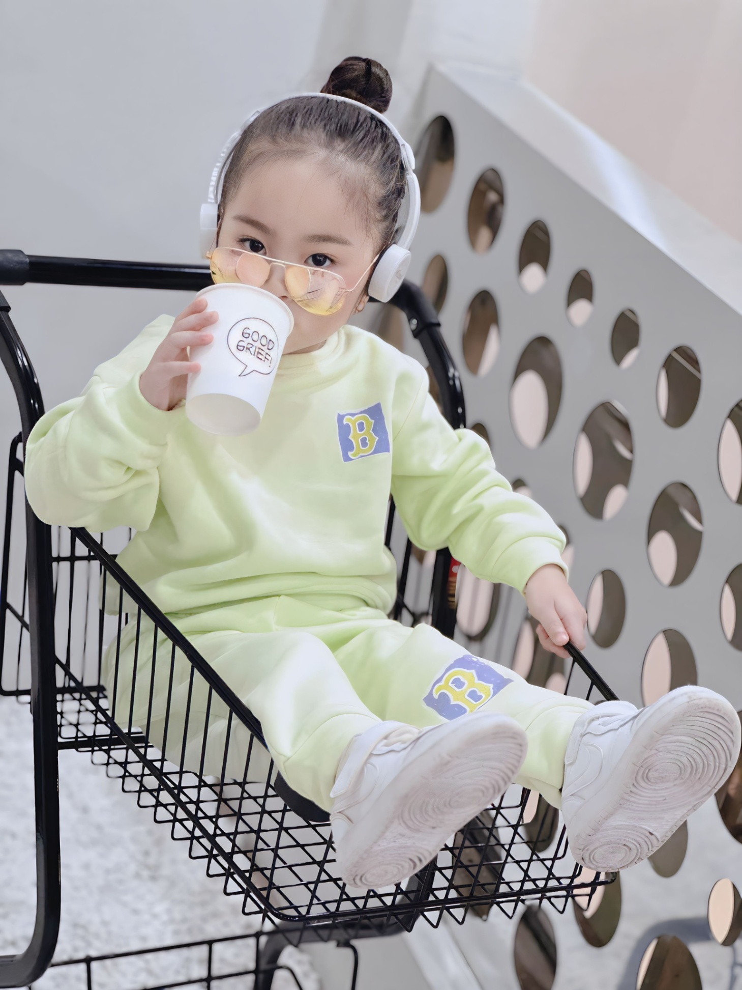 BỘ NỈ MLBB KIDD Xanh Cốm