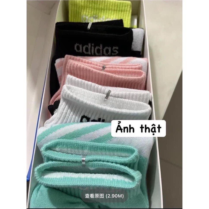 Hộp 5 đôi tất Adidas Họa Tiết To