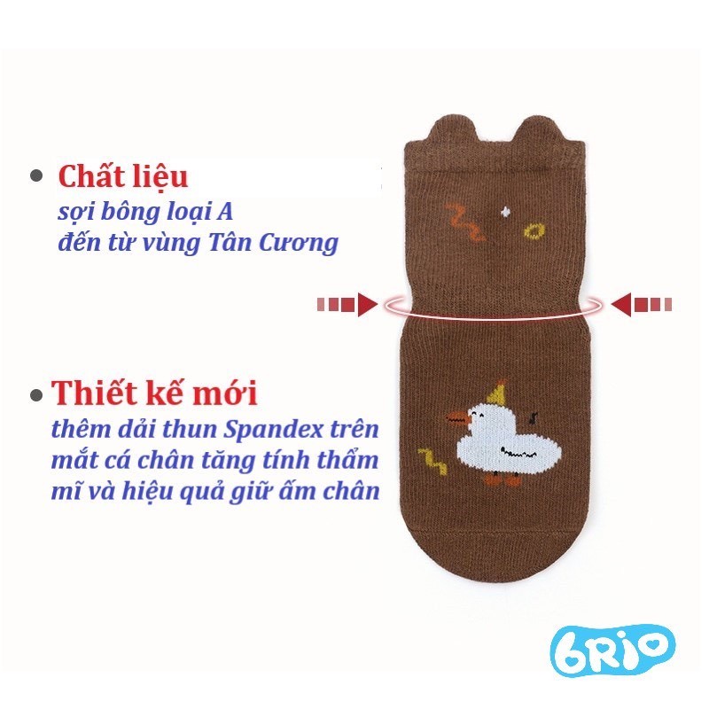 set 10 đôi Tất Cao Cổ Chống Trượt cho Bé