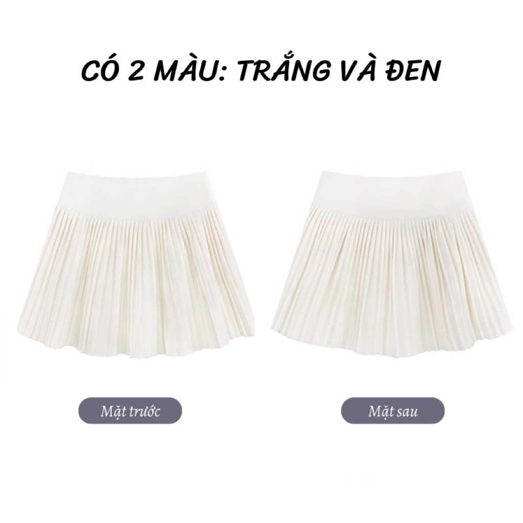 Chân váy ngắn xếp ly Mã 0034