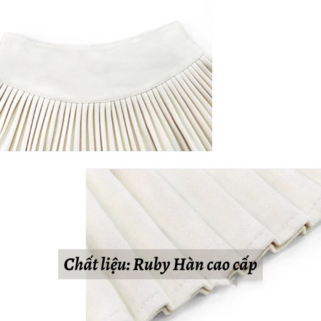 Chân váy ngắn xếp ly Mã 0034