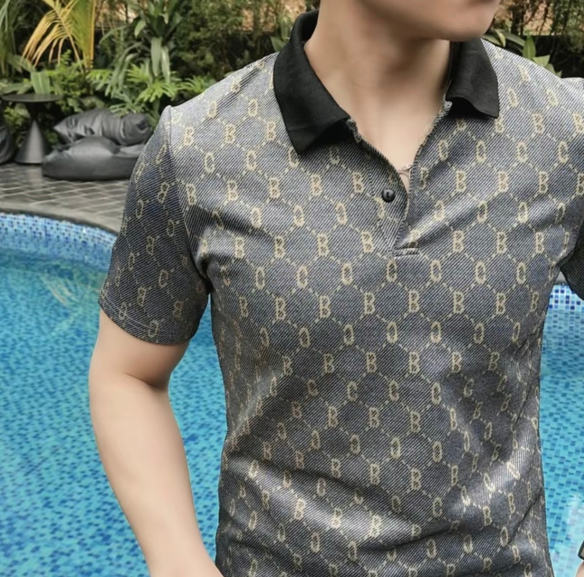 BỘ NAM POLO HOẠ TIẾT UMI HÀN