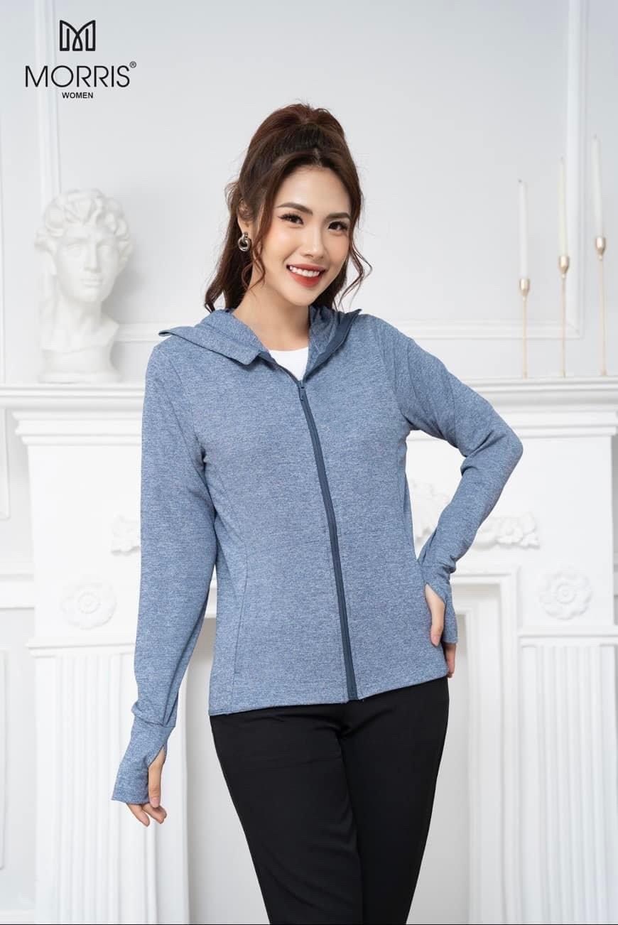 ÁO CHỐNG NẮNG COTTON SOÀN TIÊU 2 LỚP DÁNG NGẮN