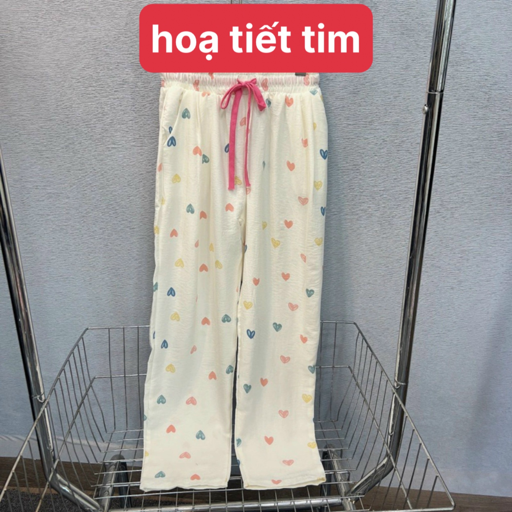 QUẦN BAGGY ĐŨI CẠP CHUN HỌA TIẾT (MÃ 1100)