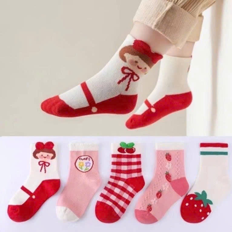 sét 10 đôi tất cô gái cute trẻ em