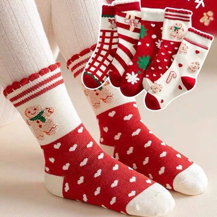 Sét 10 đôi tất noel trẻ em mẫu mới