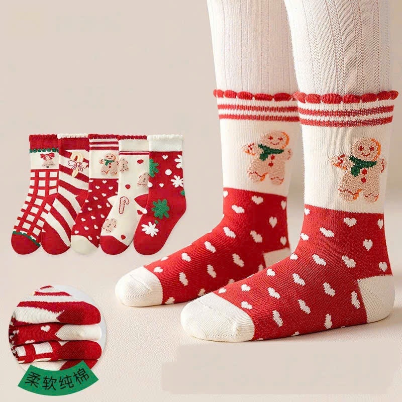 Sét 10 đôi tất noel trẻ em mẫu mới