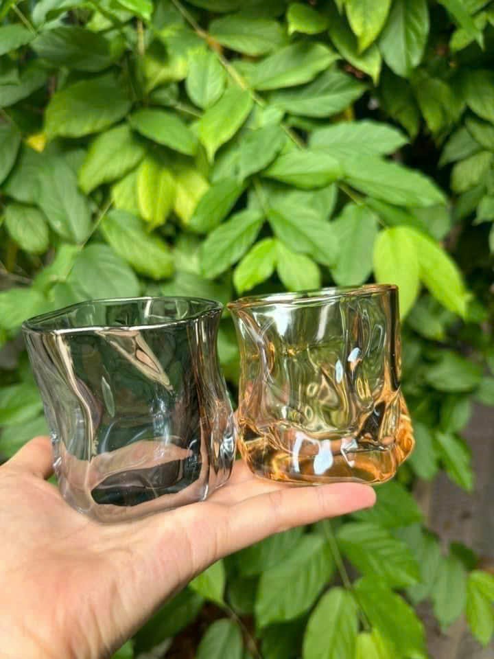 Sét 6 cốc lượn sóng thuỷ tinh