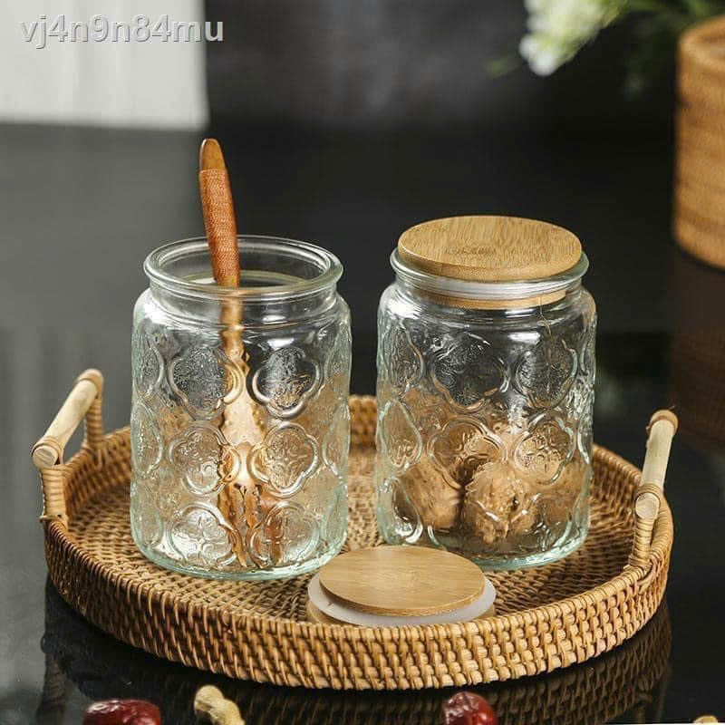 Set 3 Lọ thủy tinh nắp gỗ