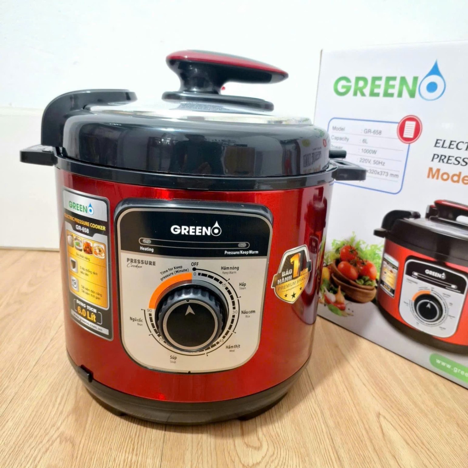 NỒI ÁP SUẤT GREENO 658