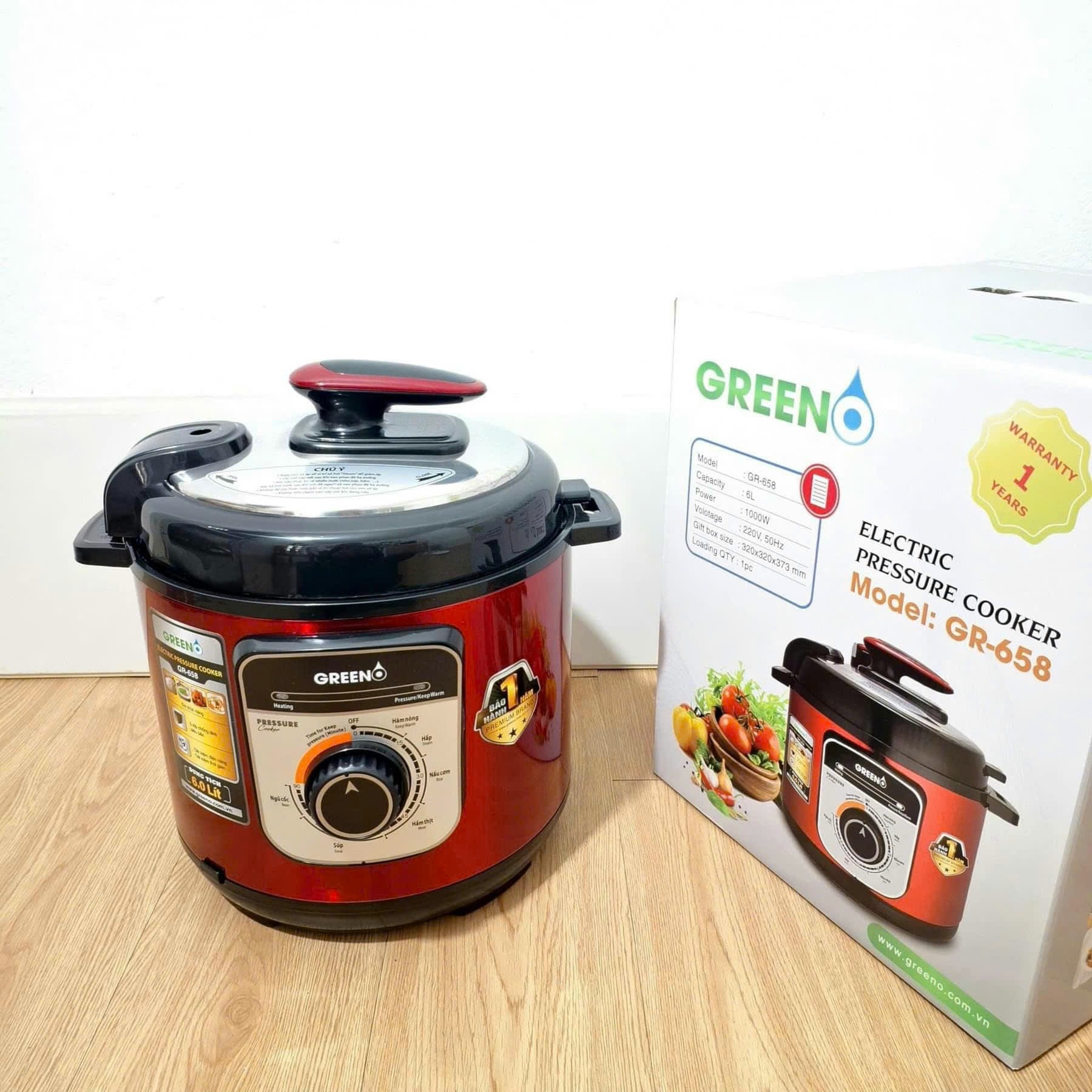 NỒI ÁP SUẤT GREENO 658