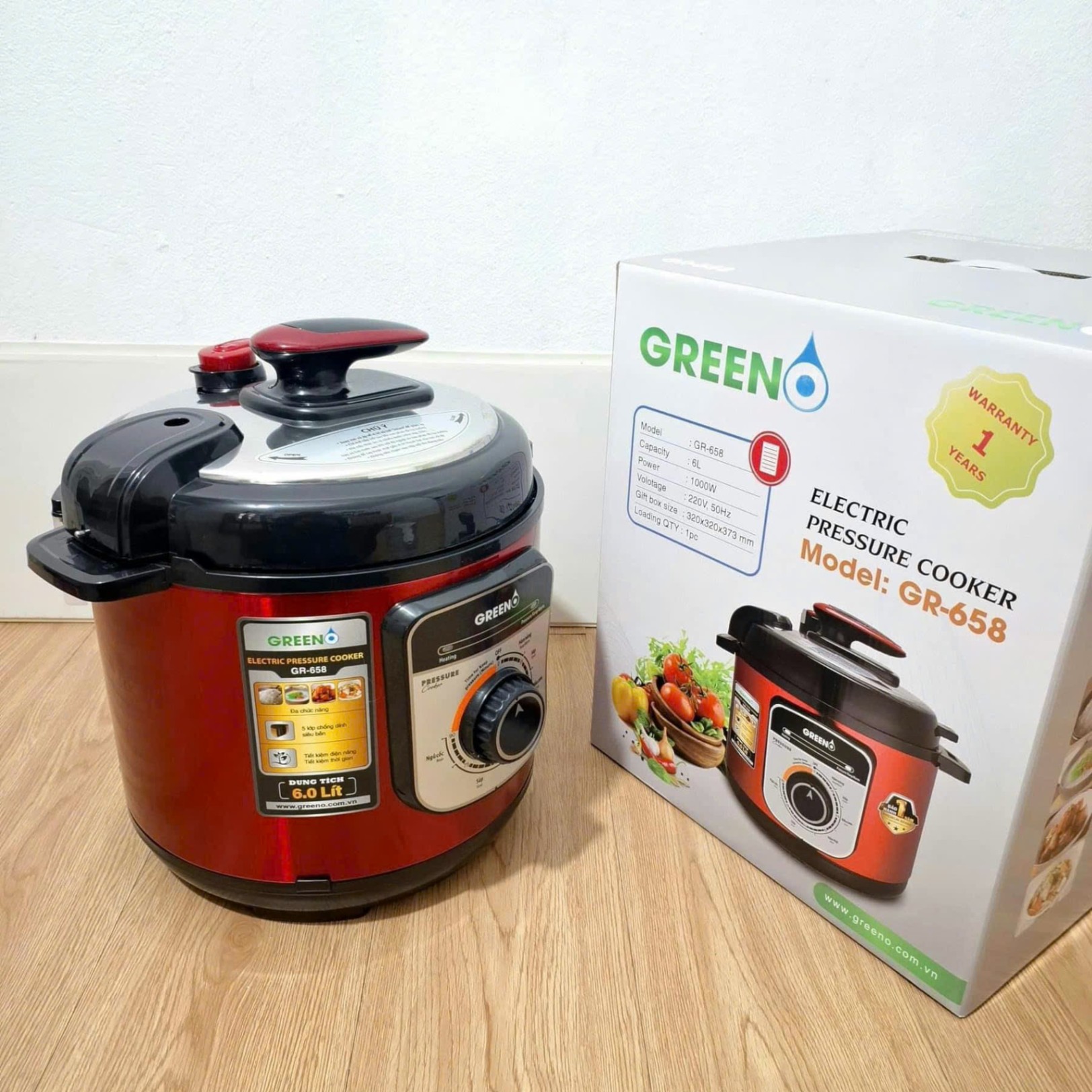 NỒI ÁP SUẤT GREENO 658