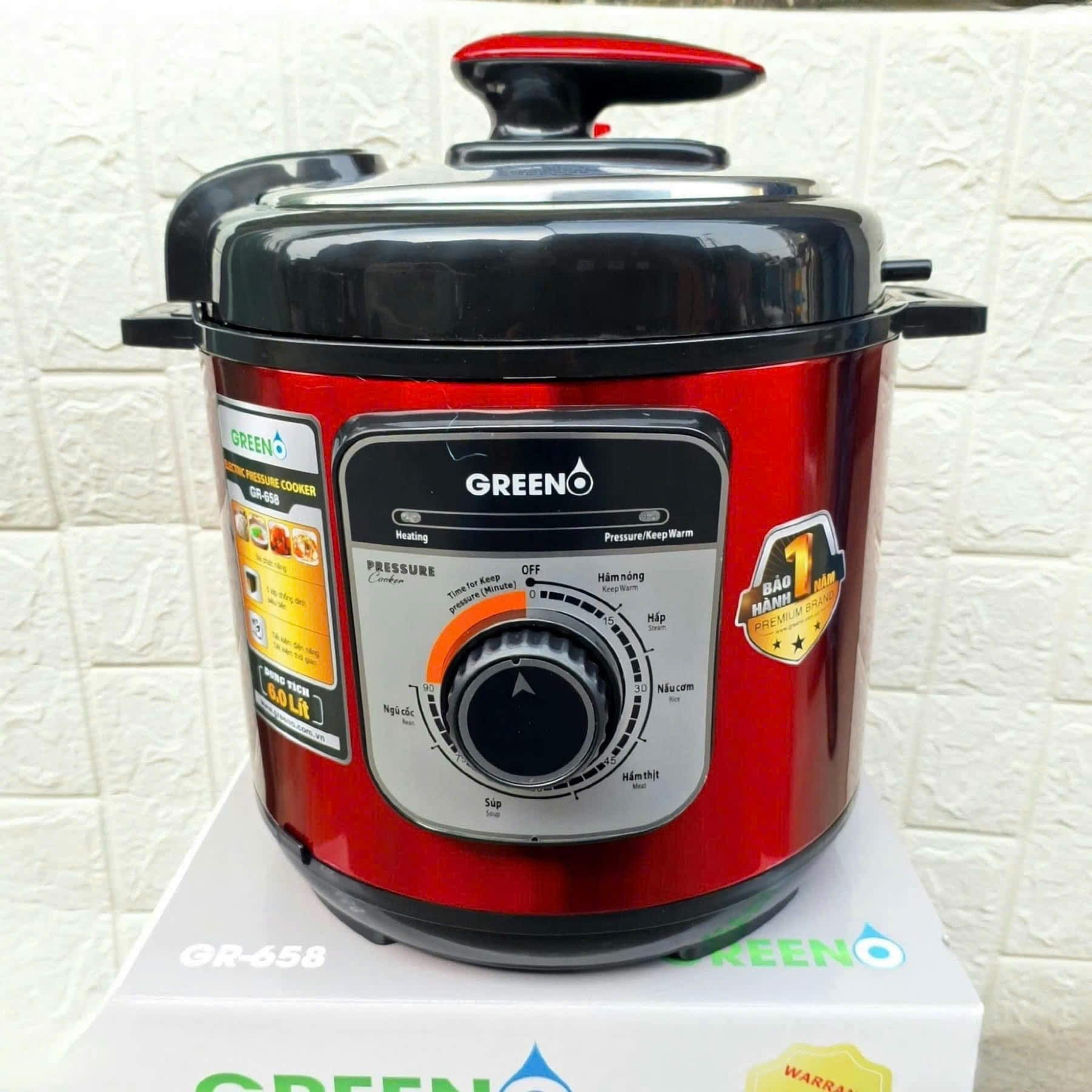 NỒI ÁP SUẤT GREENO 658