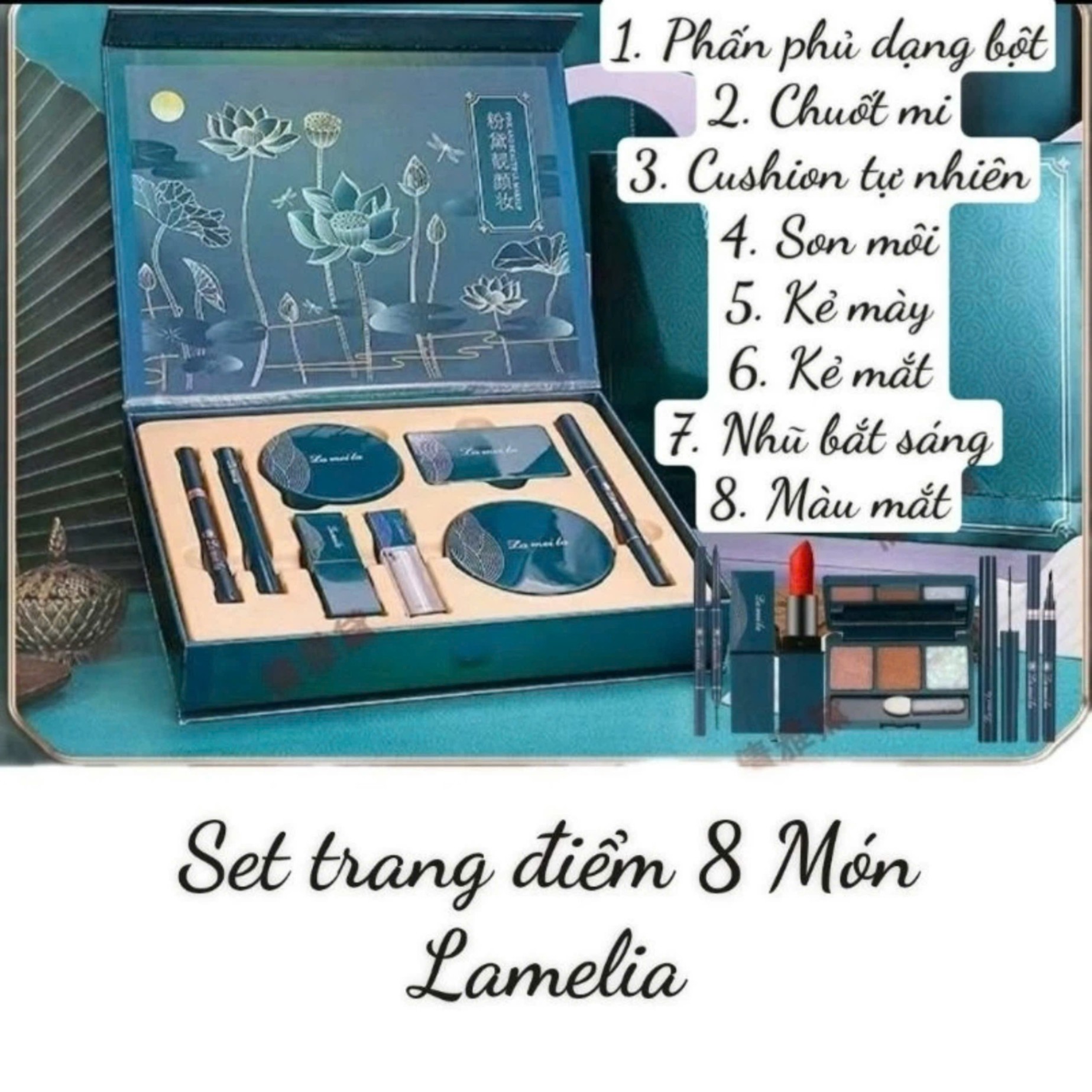 SET TRANG ĐIỂM 8 MÓN LAMELIA