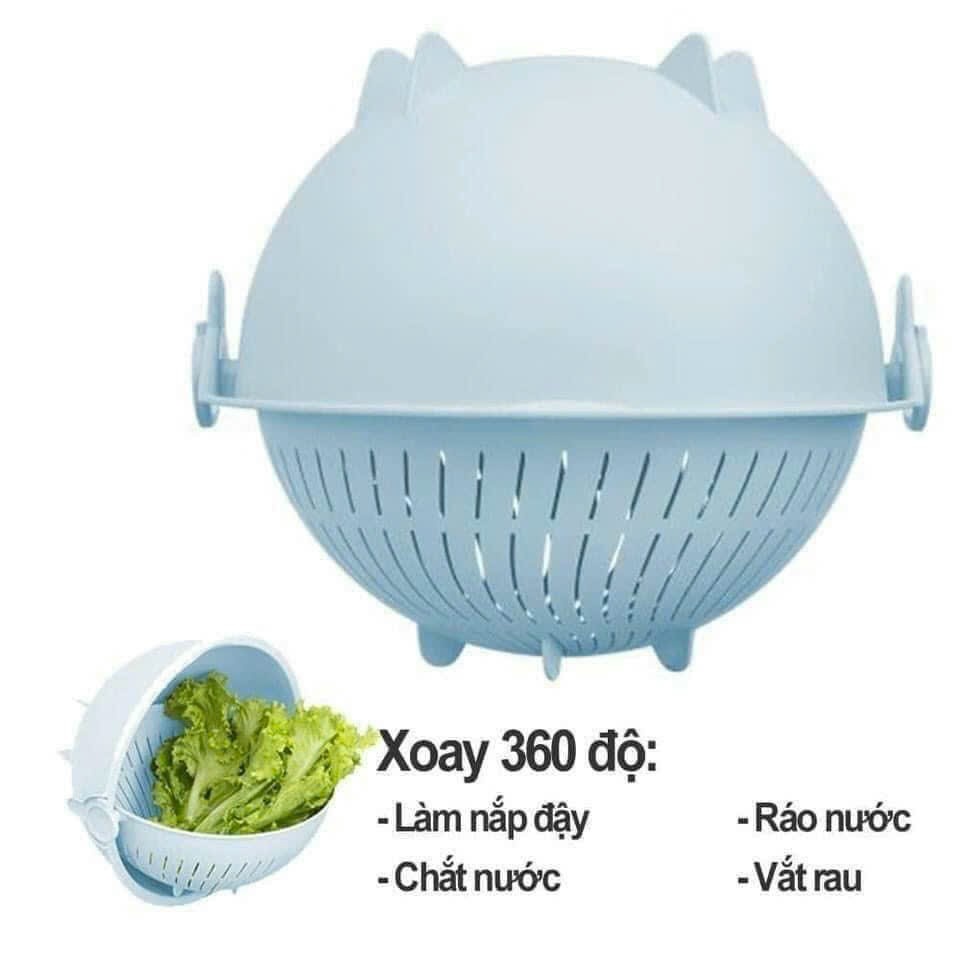 Rổ Nhựa Xoay Đa Năng 28 cm