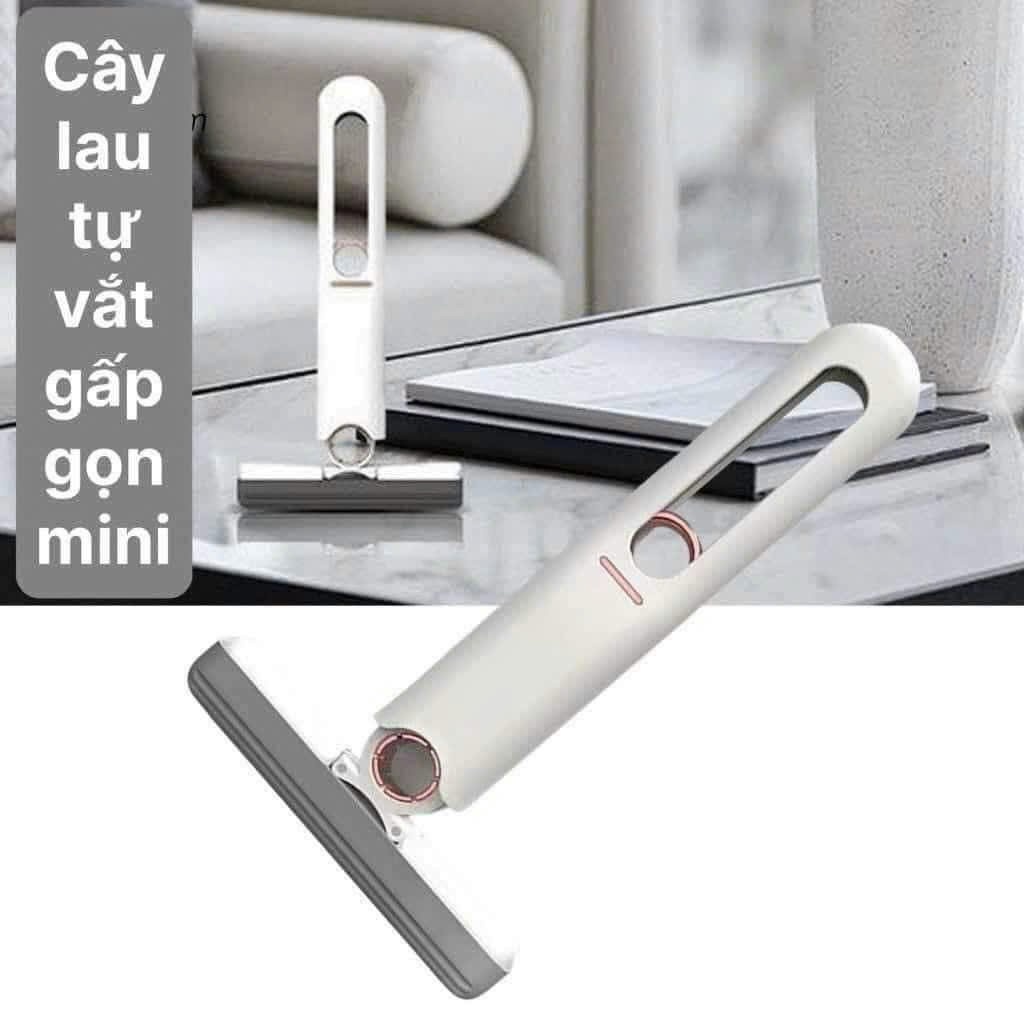 Cây lau mini tự vắt gấp gọn