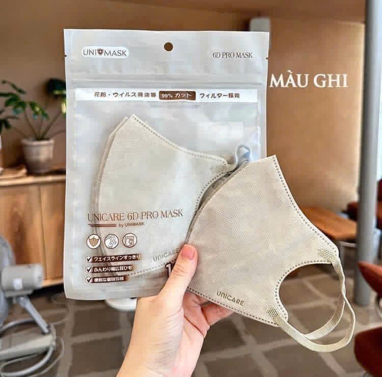 Sét 50 chiếc khẩu trang uni mask 6D