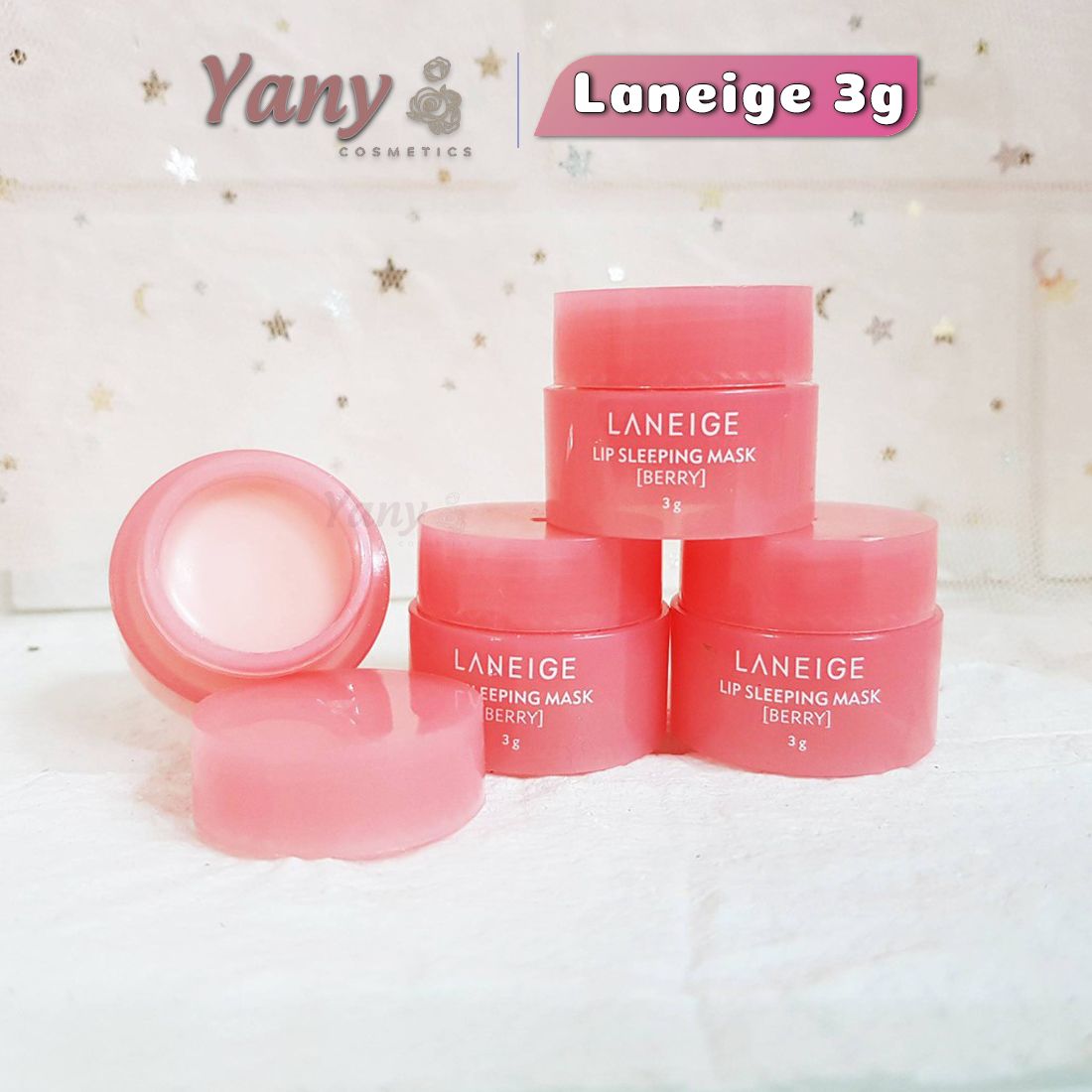 Mặt Nạ Ngủ Cho Môi Laneige Lip Sleeping Mask Berry 3g, Yany Cosmetics