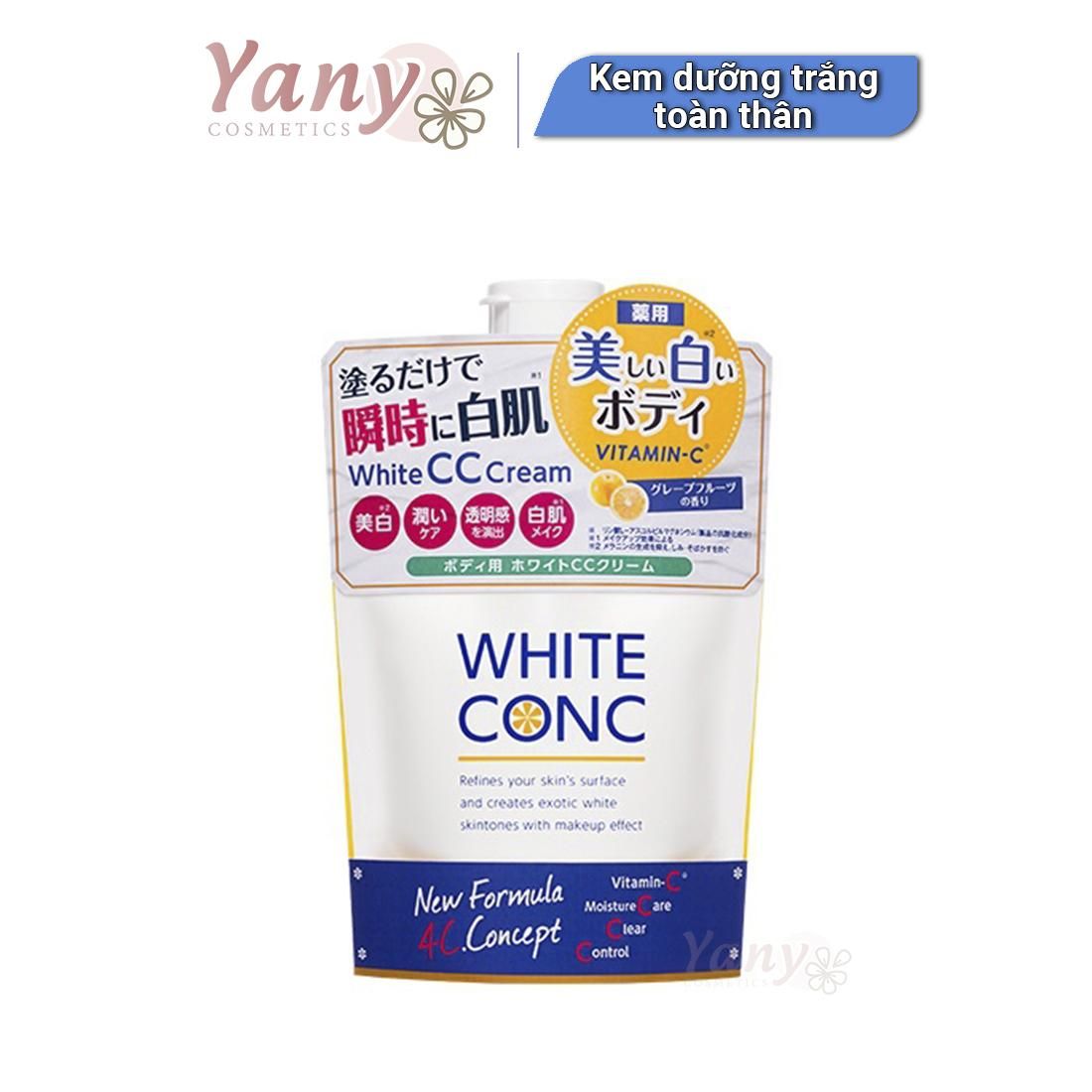 Sữa Dưỡng Thể Làm Trắng Da White Conc Body CC Cream, Yany Cosmetics