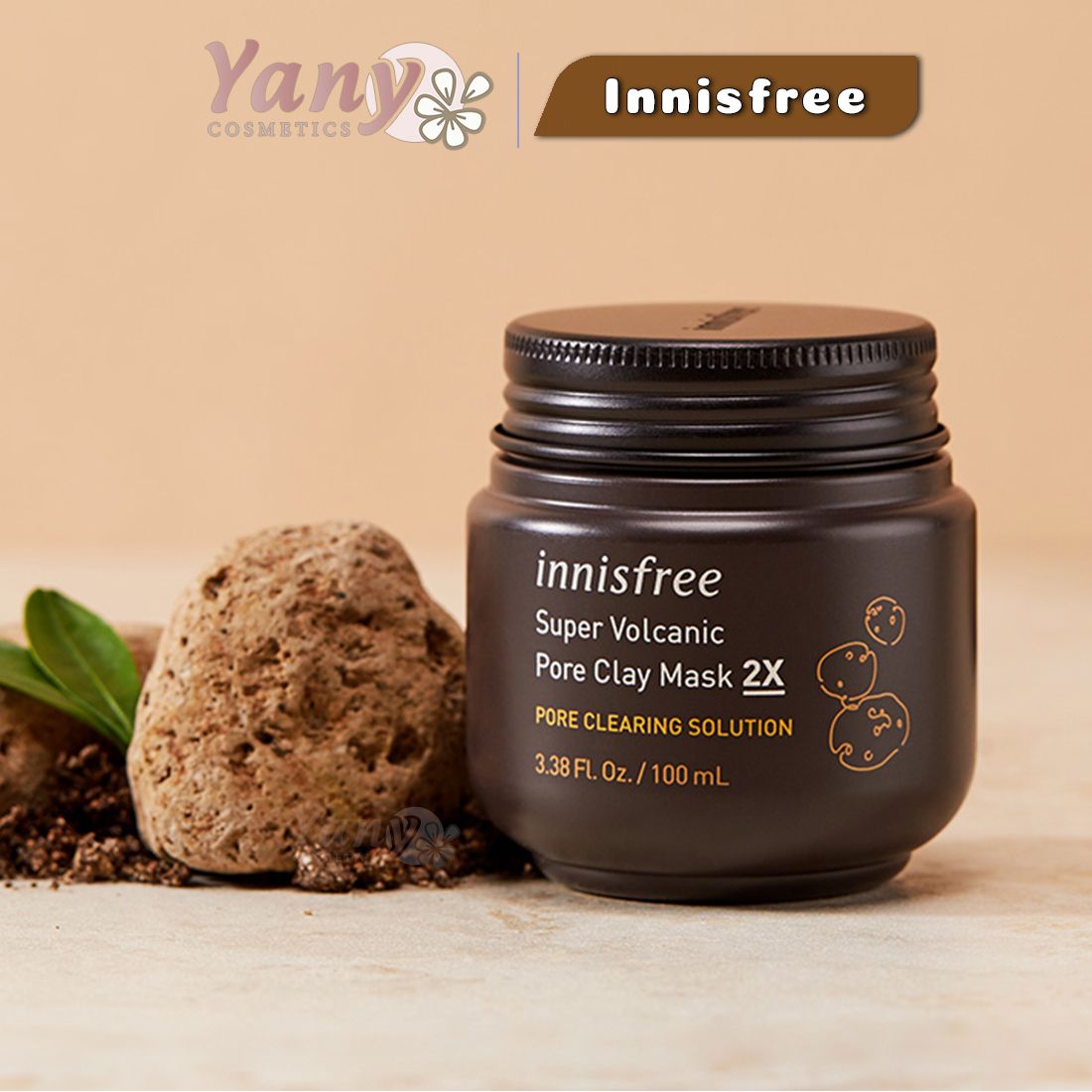 Mặt Nạ Đất Sét Tro Núi Lửa Innisfree Jeju Volcanic Pore Clay Mask 100ml Lỗ Chân Lỗ Chân Lông, Giảm Dầu, Mụn Đầu Đen, Yany Cosmetics