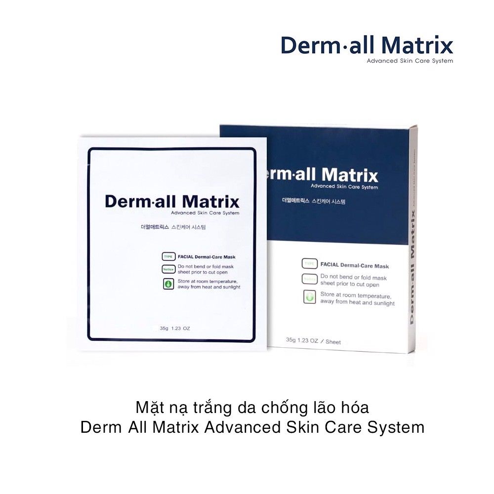 Mặt Nạ Derm All Matrix Facial Dermal Care Mask Hộp 4 Miếng, Yany Cosmetics