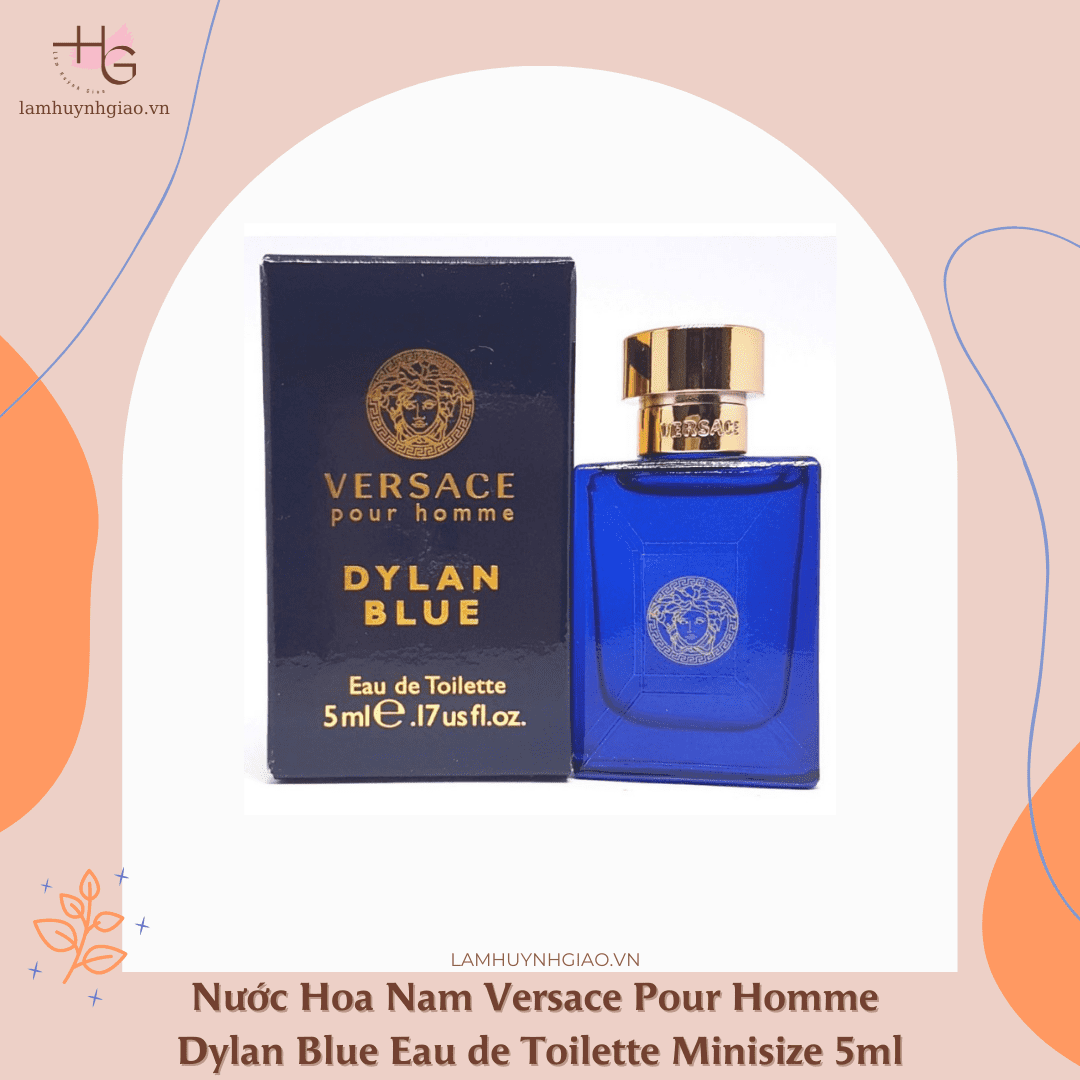 Nước Hoa Nam Versace Pour Homme Dylan Blue Eau de Toilette Minisize 5ml