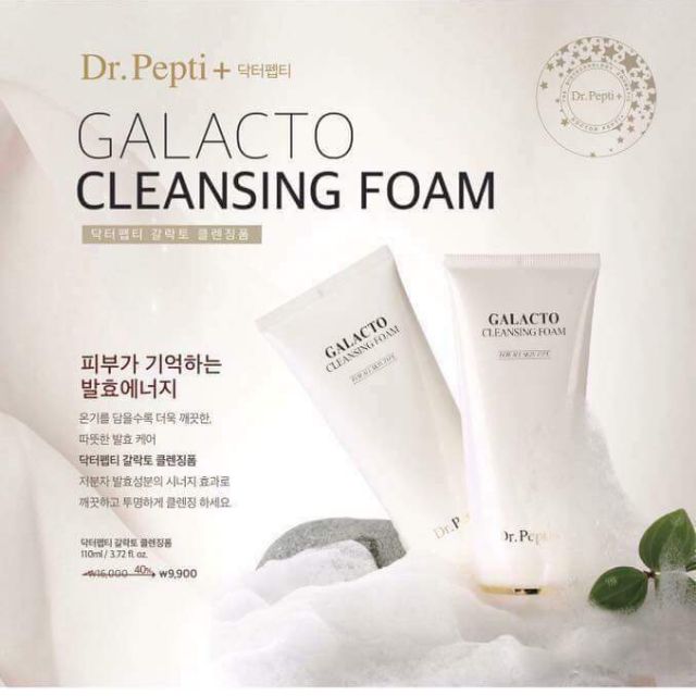 Sữa Rửa Mặt Dr.Pepti+ Galacto Cleansing Foam 110ml