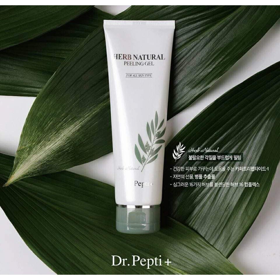 Tẩy Tế Bào Chết Dr.Pepti Herb Natural Peeling Gel - Trắng Mịn da