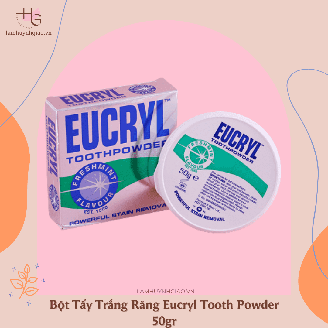 Bột Tẩy Trắng Răng Eucryl Tooth Powder 50gr