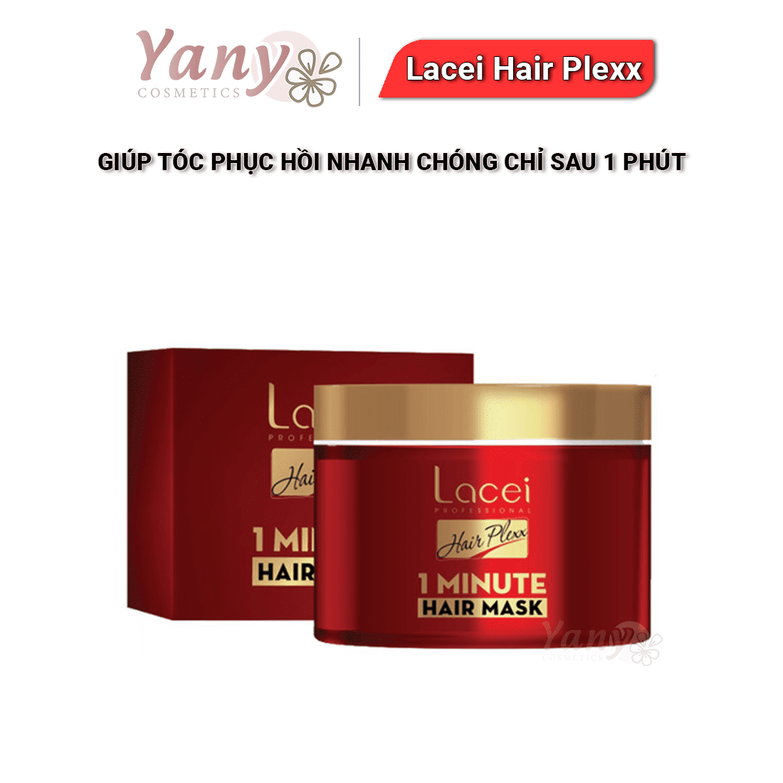 Hấp Dầu 1 Phút Lacei Hair Plexx Mask 300ml Yany Cosmetics