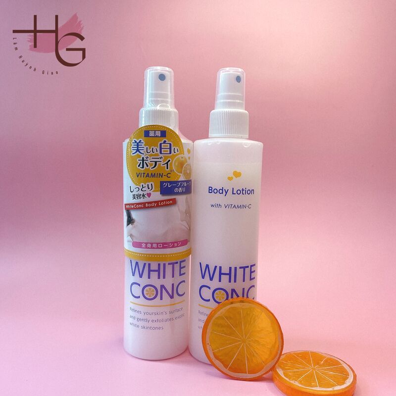 Lotion xịt dưỡng trắng da White Conc Vitamin C 245ml Nhật Bản-Yany Cosmetics