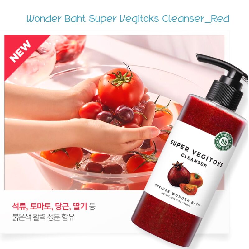 Sữa Rửa Mặt Thải Độc Cà Chua Super Vegitoks Cleanser 300ml