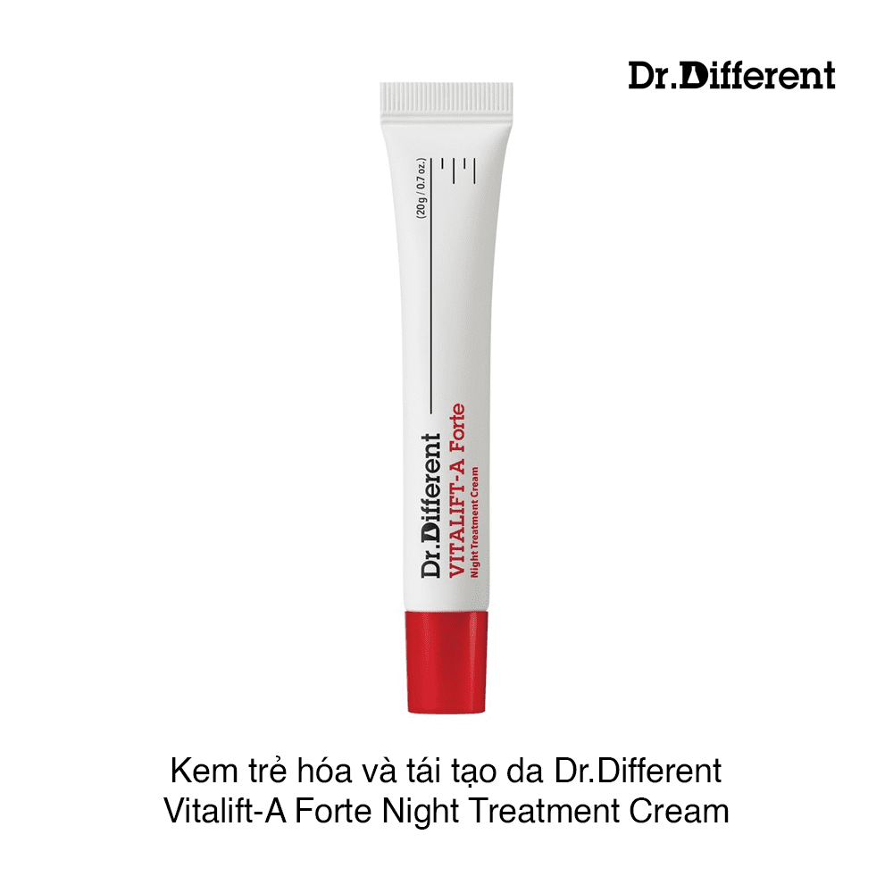 ( Mẫu Mới 2021) Kem Dưỡng Dr.Different Vita A Cream Forte 0.1% (Retinal 0.1%)