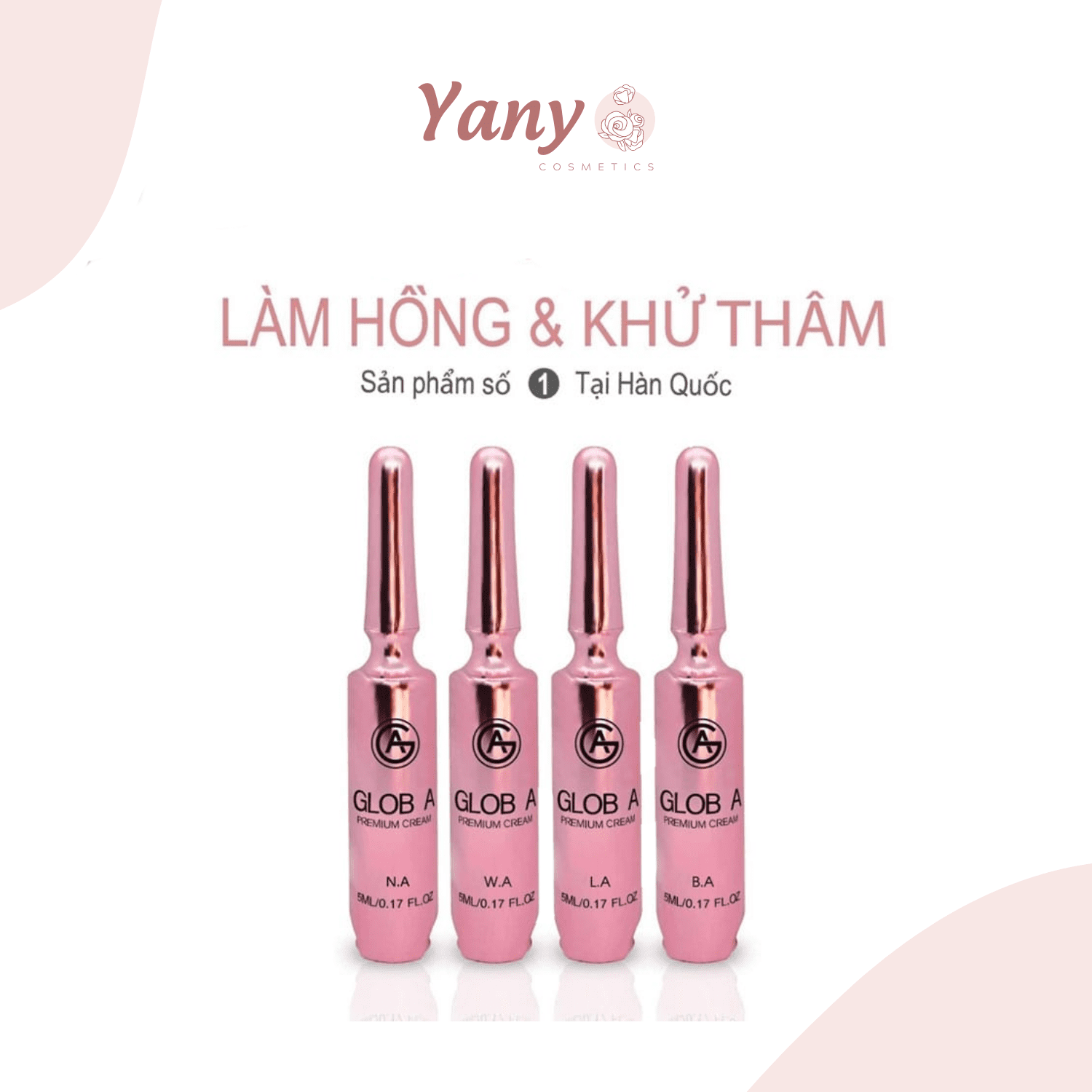 Kem Xóa Thâm, Làm Hồng Môi Glob A Premium Cream LA 5ml Hàn Quốc