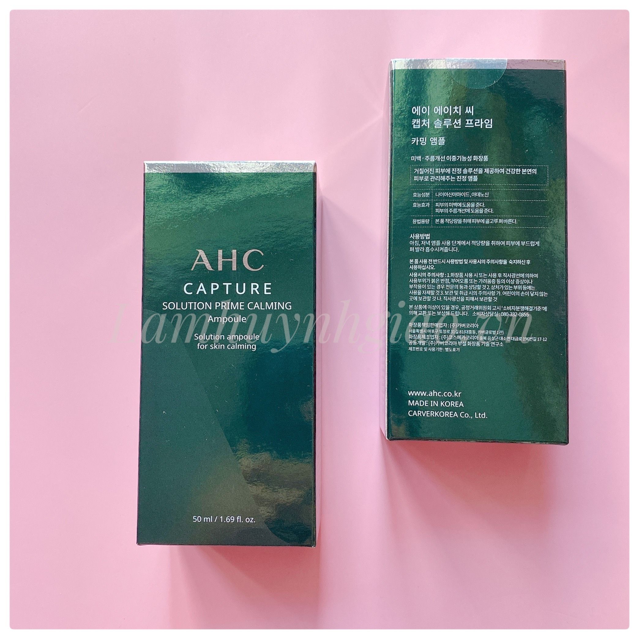 Serum AHC Capture Solution Max Ampoule Serum Màu Xanh Lá, Giúp Phục Hồi Da 50ml