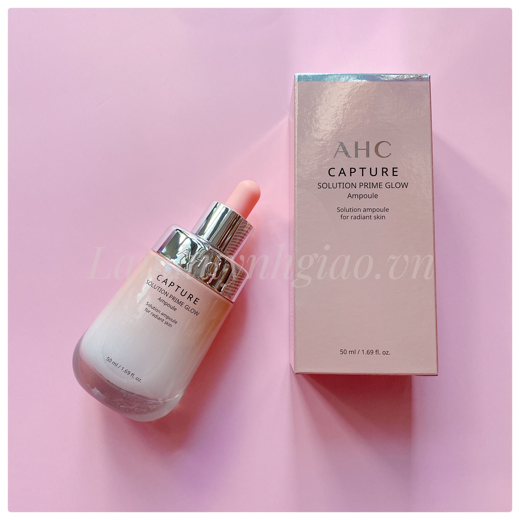 Tinh Chất Serum AHC Capture Solution Prime Glow Dưỡng Trắng Da Màu Hồng 50ml