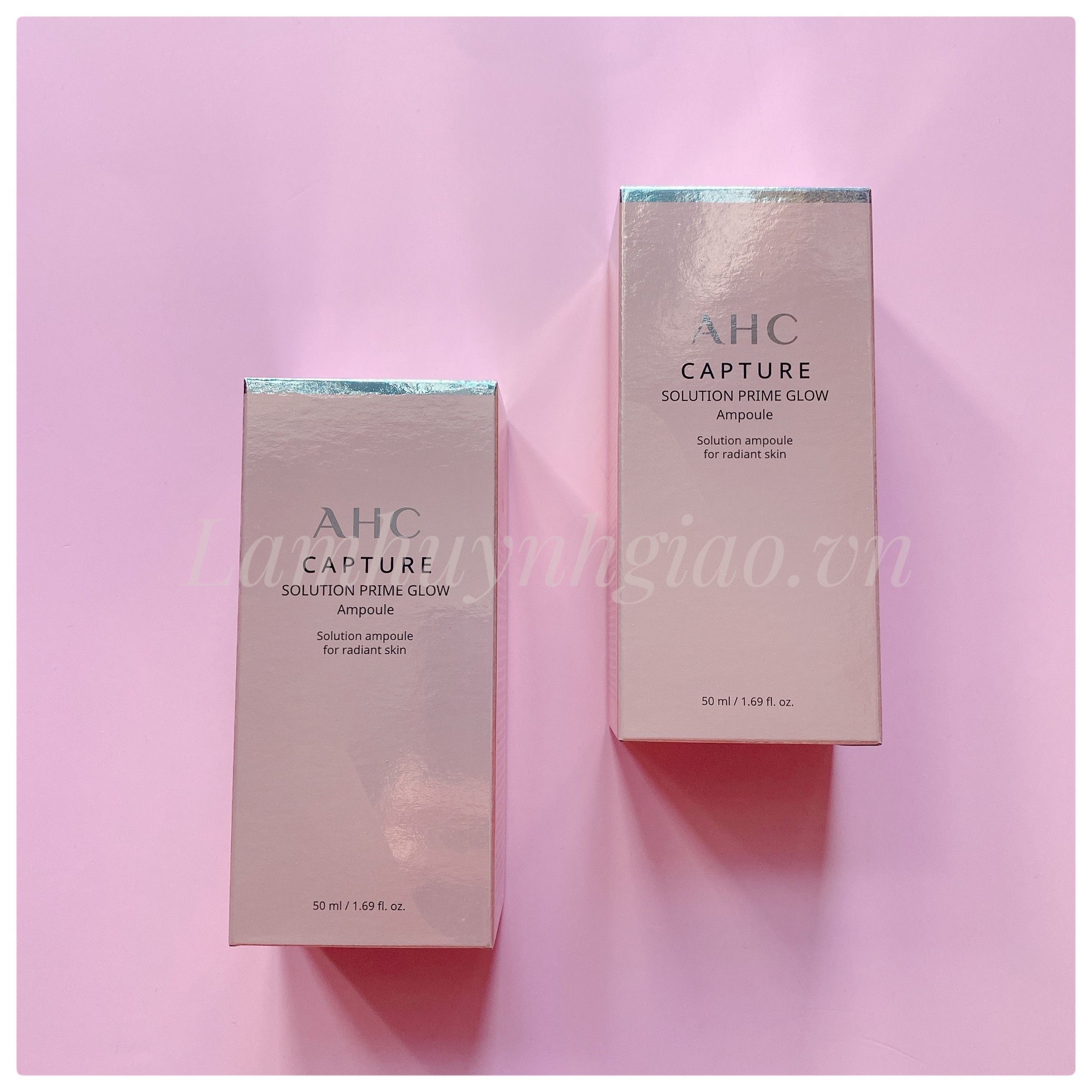 Tinh Chất Serum AHC Capture Solution Prime Glow Dưỡng Trắng Da Màu Hồng 50ml